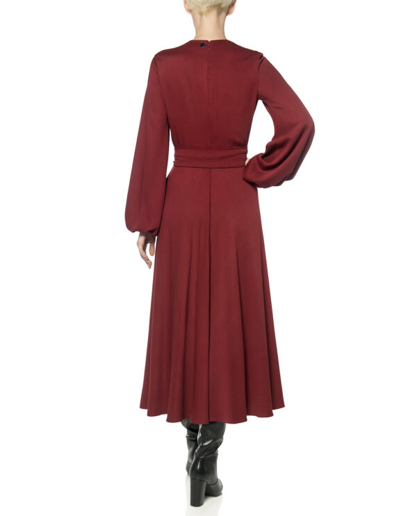 CREPE DRESS WITH SLEEVES