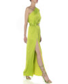 ONE-SHOULDER MAXI SATIN DRESS