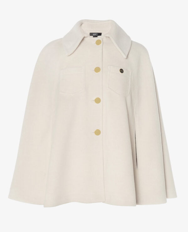 WOOL-BLEND CAPE