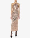 BACKLESS SEQUIN DRESS