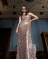 BACKLESS SEQUIN DRESS
