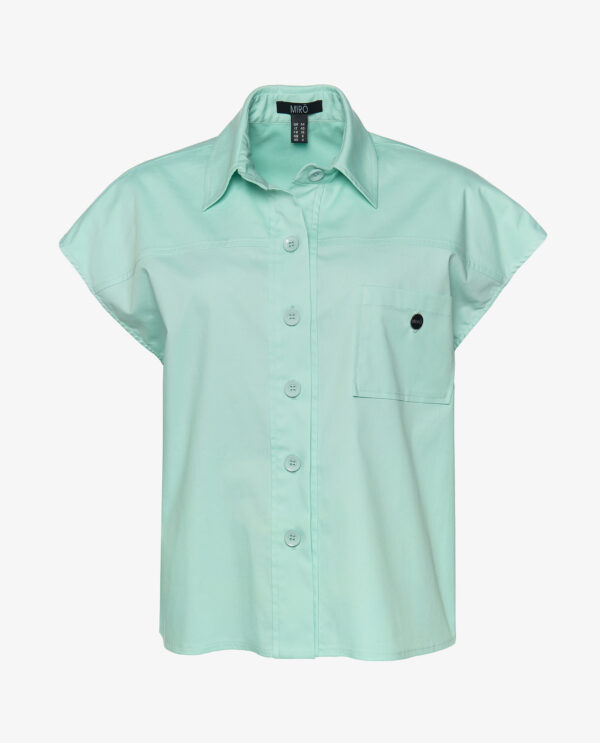 SLEEVELESS POPLIN SHIRT