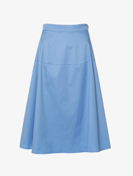 DIAGONAL MIDI SKIRT