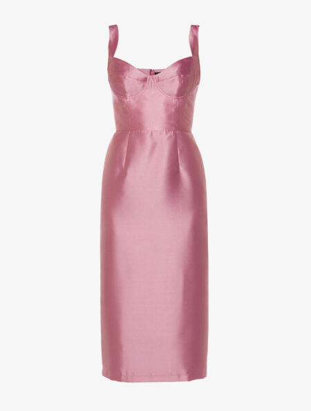 MIDI SATIN DRESS