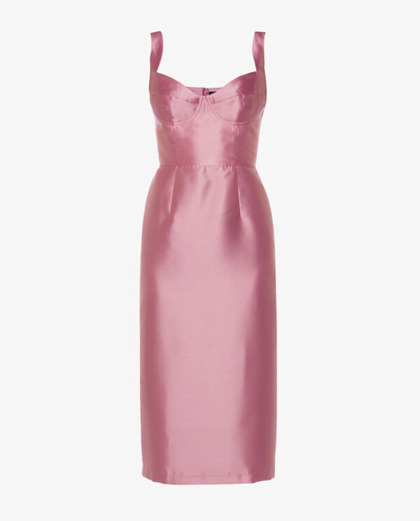 MIDI SATIN DRESS
