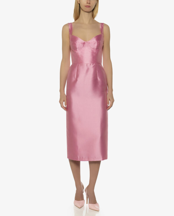 MIDI SATIN DRESS