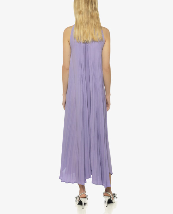 SLEEVELESS ASSYMETRIC PLEATED DRESS