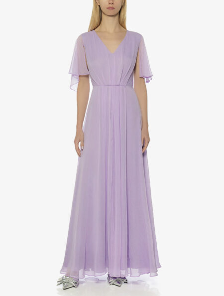 V-NECK MAXI DRESS