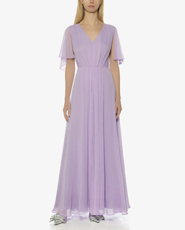 V-NECK MAXI DRESS