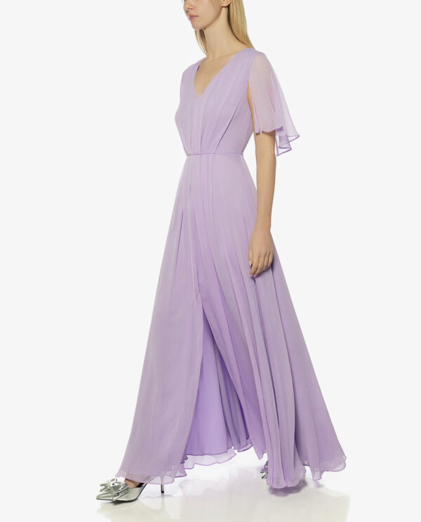 V-NECK MAXI DRESS
