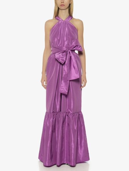 HALTER-NECK MAXI DRESS