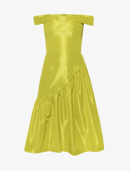 OFF-SHOULDER MIDI DRESS