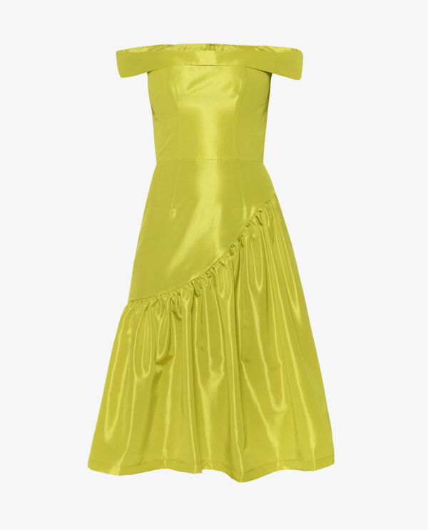 OFF-SHOULDER MIDI DRESS