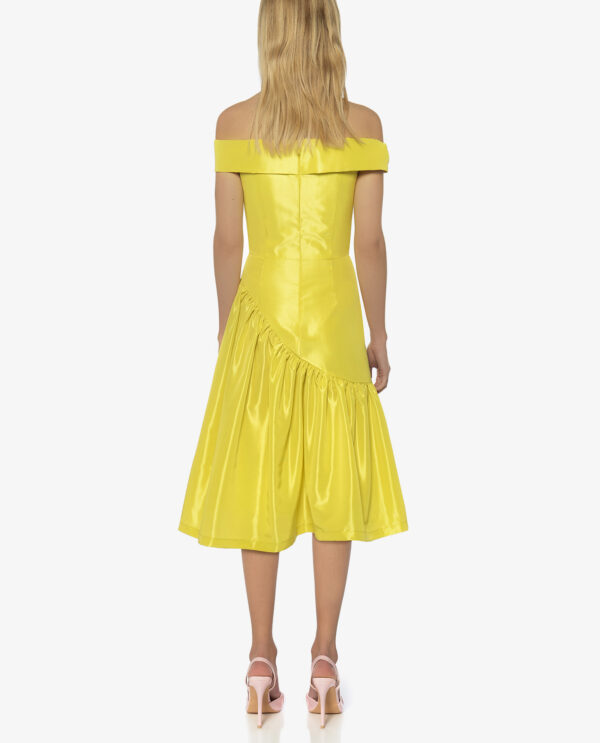 OFF-SHOULDER MIDI DRESS