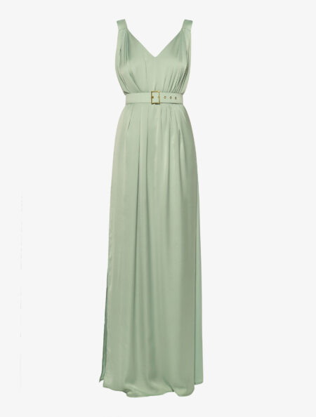 V-NECK MAXI DRESS