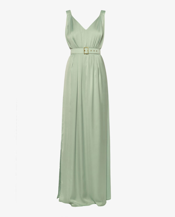 V-NECK MAXI DRESS