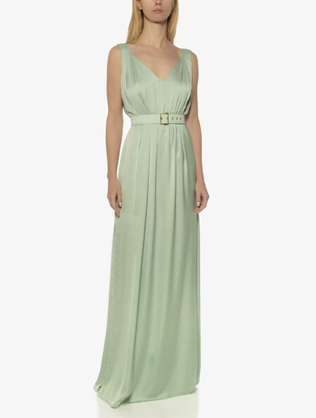 V-NECK MAXI DRESS