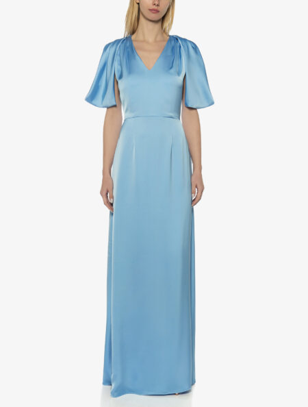 V-NECK MAXI DRESS