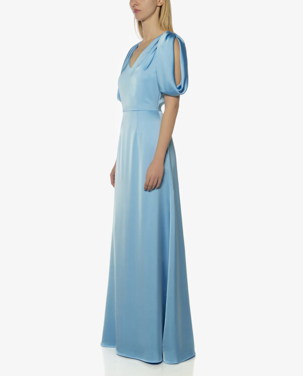 V-NECK MAXI DRESS