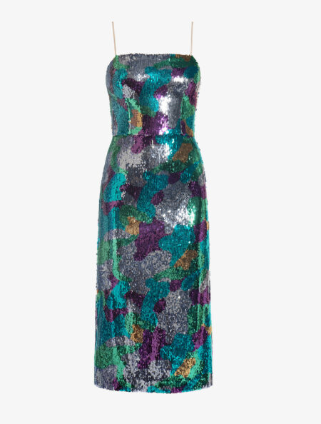 SEQUIN MIDI DRESS