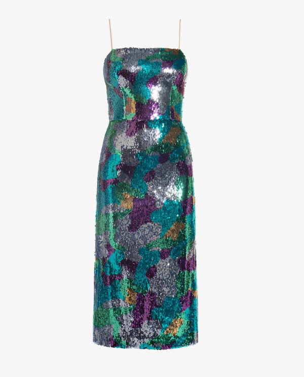 SEQUIN MIDI DRESS