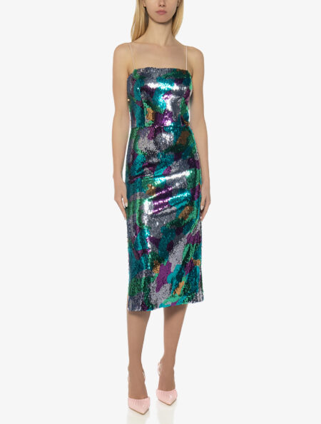 SEQUIN MIDI DRESS
