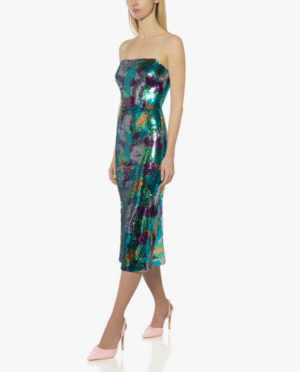 SEQUIN MIDI DRESS