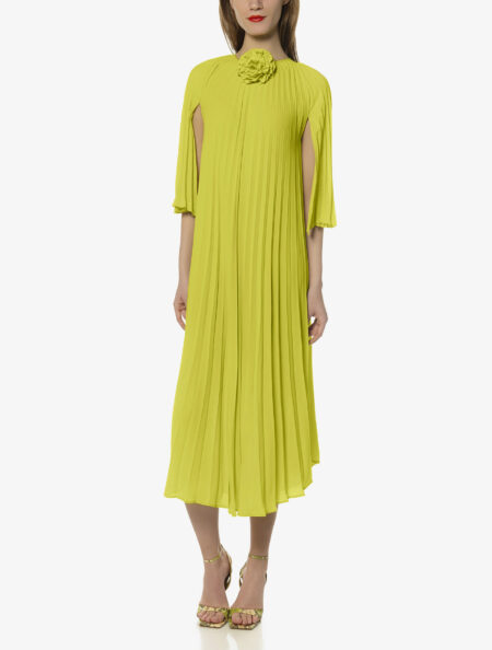 ASSYMETRIC PLEATED DRESS
