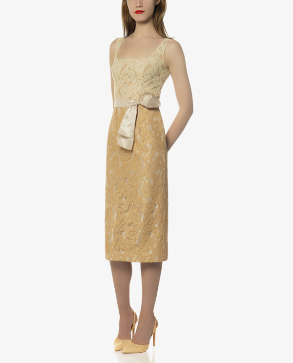MIDI LACE DRESS