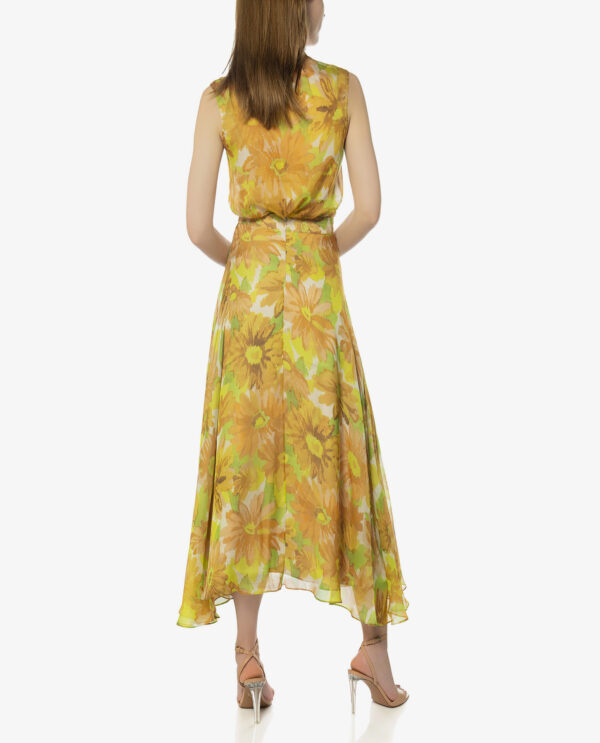SLEEVELESS SILK SHIRT