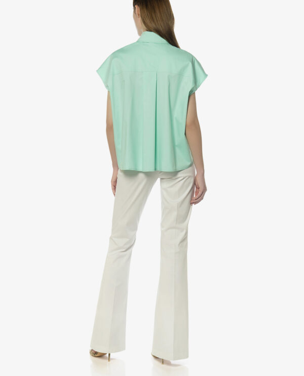 SLEEVELESS POPLIN SHIRT