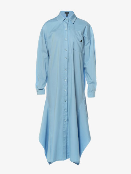 ASSYMETRIC POPLIN DRESS