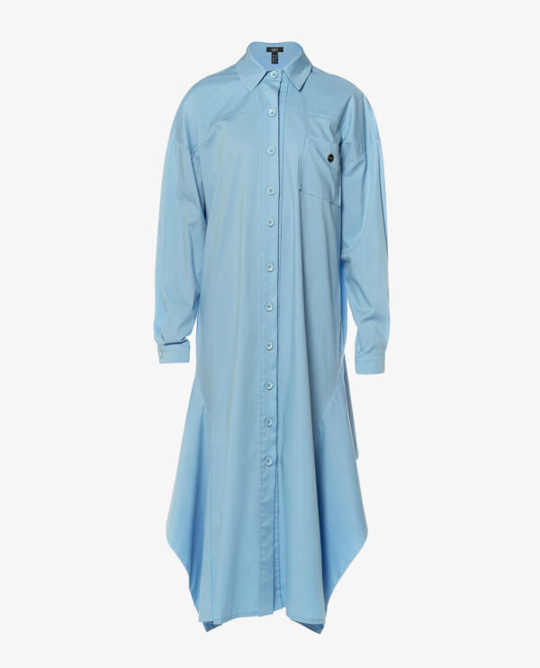 ASSYMETRIC POPLIN DRESS