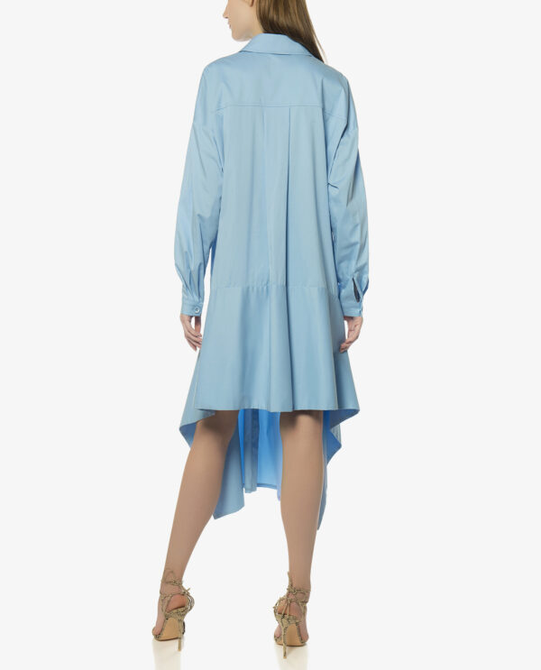 ASSYMETRIC POPLIN DRESS