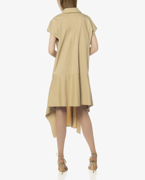 ASSYMETRIC POPLIN DRESS